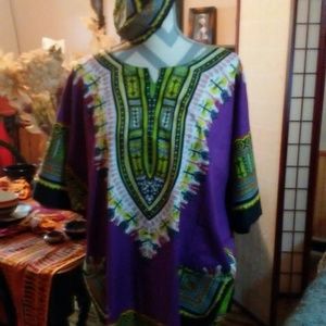 Dashiki with Hat included